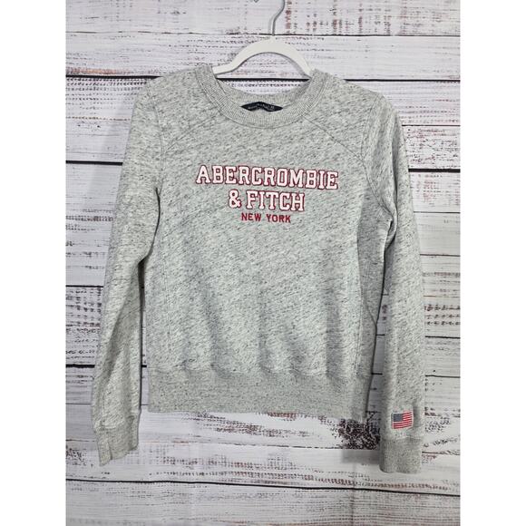 Abercrombie & Fitch Women's Gray Crewneck Sweatshirt Pullover size XS - Picture 1 of 8